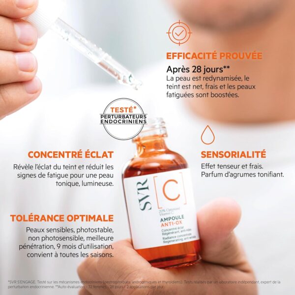 法国SVR VC抗氧化亮肤淡化瑕疵精华 30Ml