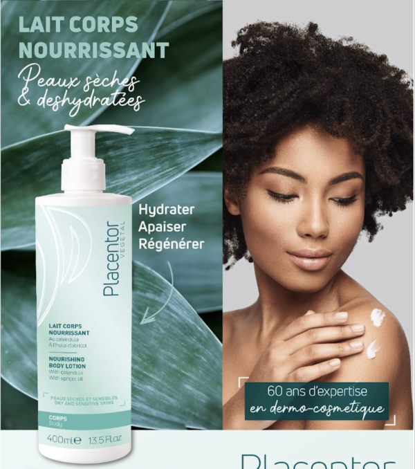 Placentor lait corps NOURRISANT 金盏花杏仁油水解大豆蛋白滋润身体乳400ml