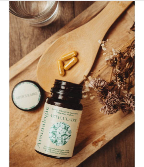 法国 aromalogie 氨糖 软骨素 Articulaire 关节修复  缓解疼痛胶囊 60粒 - 图片 3
