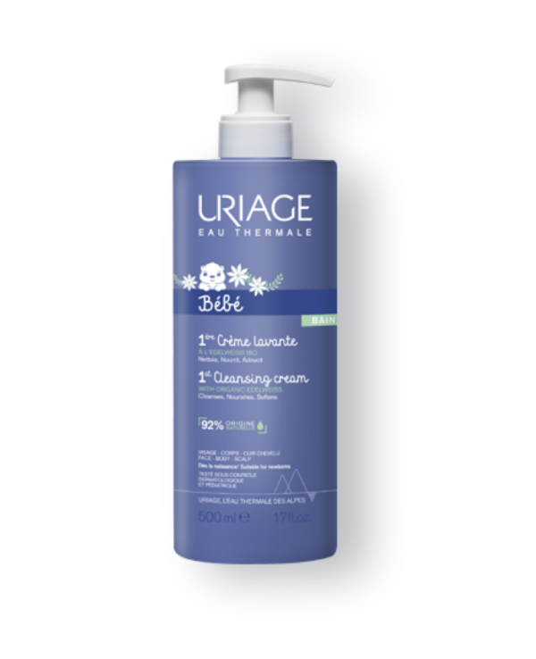 法国Uriage bebe lavante 宝宝专属的温和洁肤呵护——依泉婴儿1号洁肤乳500ml