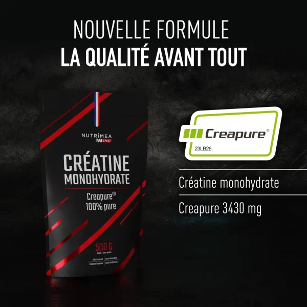 法国 Nutrimea CreatineNutrimea 纯净Creapure®肌酸粉 | 500g | 145次量